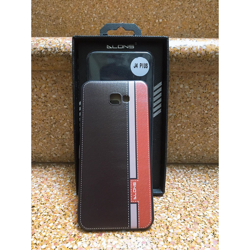 Ốp lưng da cực chất hiệu Alons cho Samsung Galaxy J4 Plus