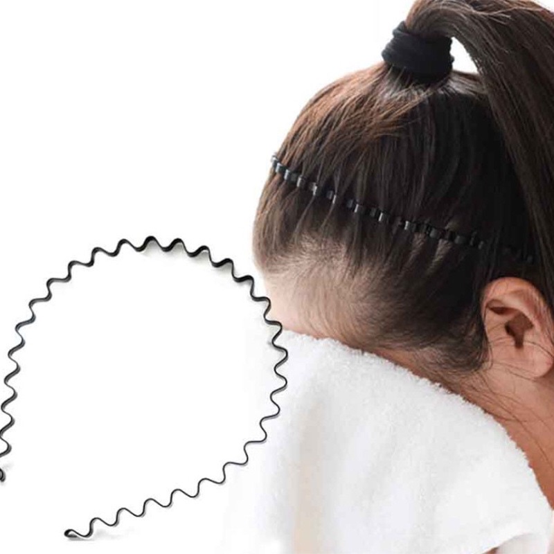 Cài tóc băng đô hình sóng đơn giản cho nữ