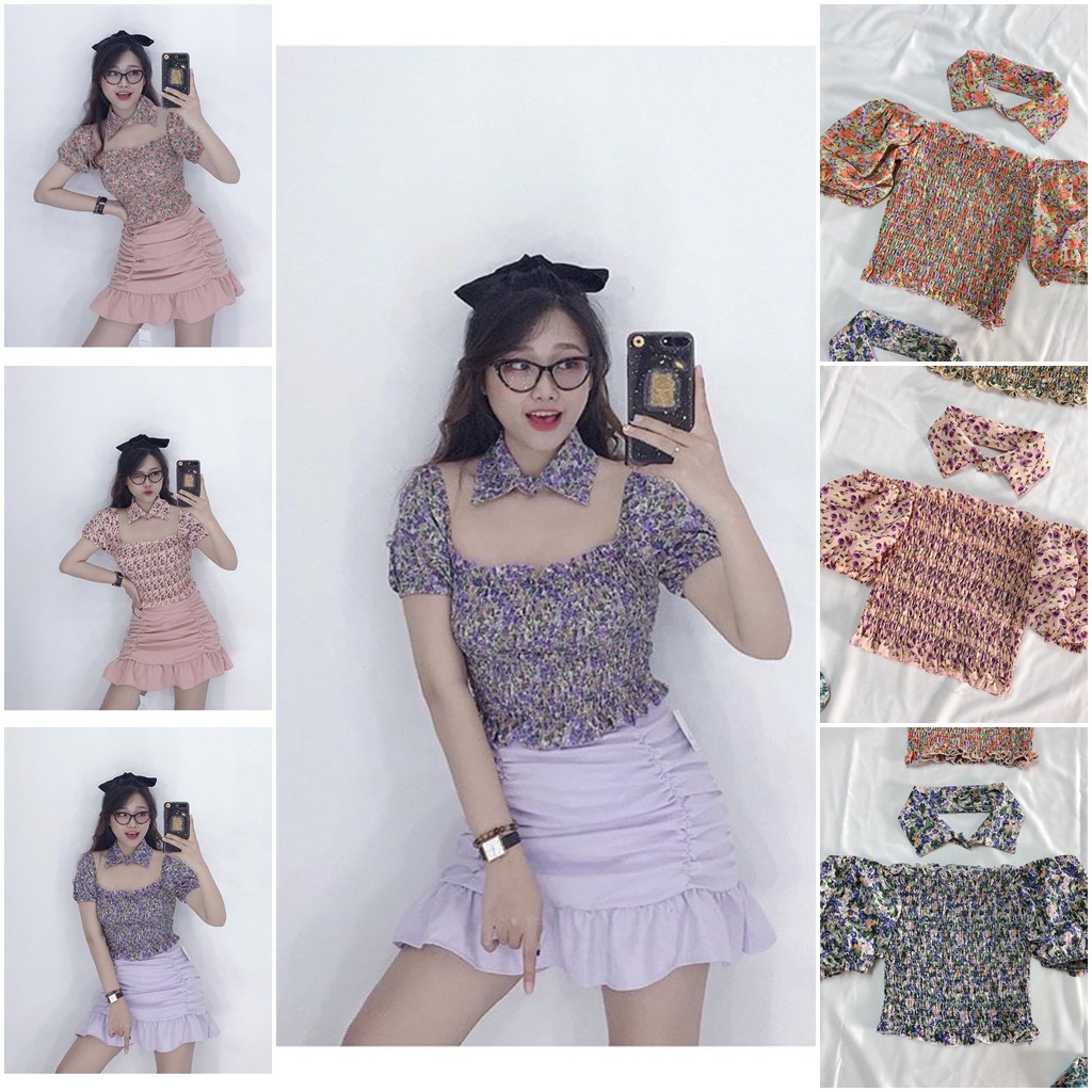 ÁO KIỂU KÈM CHOKER