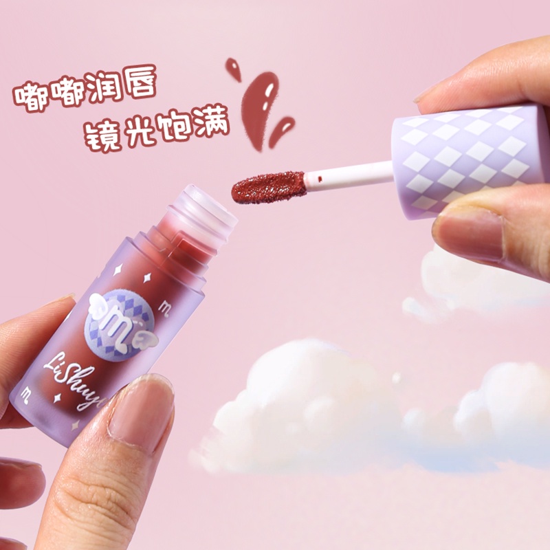 Son Bóng LISHU LISHU Không Dính Màu Sắc Tươi Tắn Ánh Kim Độc Đáo