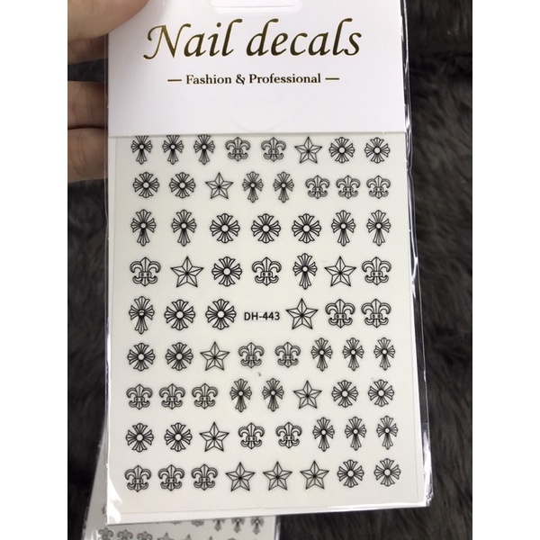 stich dán móng hoa tuyết ( làm móng , nail box )