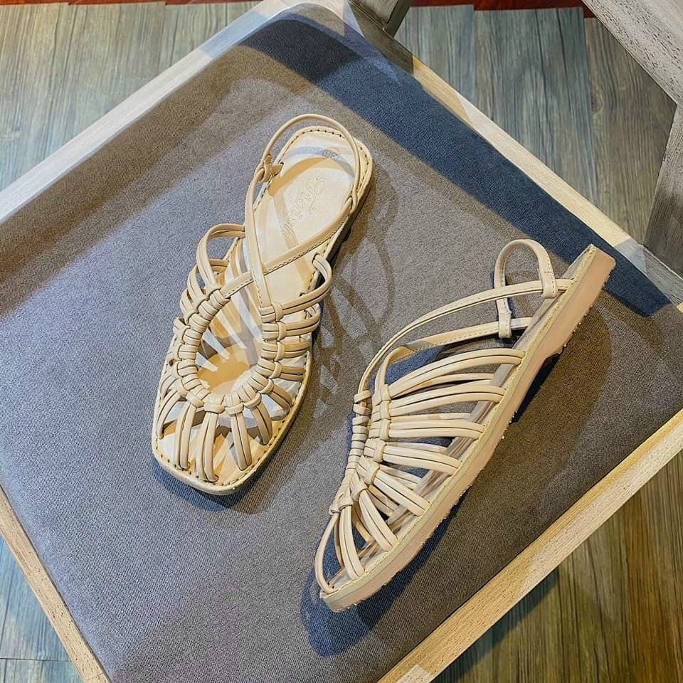SHU STORE - GIÀY SANDAL NỮ THỜI TRANG DÂY RỌ ĐẾ BỆT