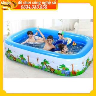 Bể phao bơi 1m5 2 tầng cao cấp