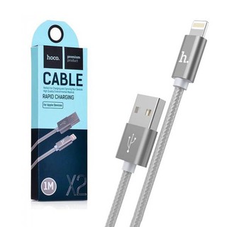Cáp sạc iphone hoco x2 - màu xám