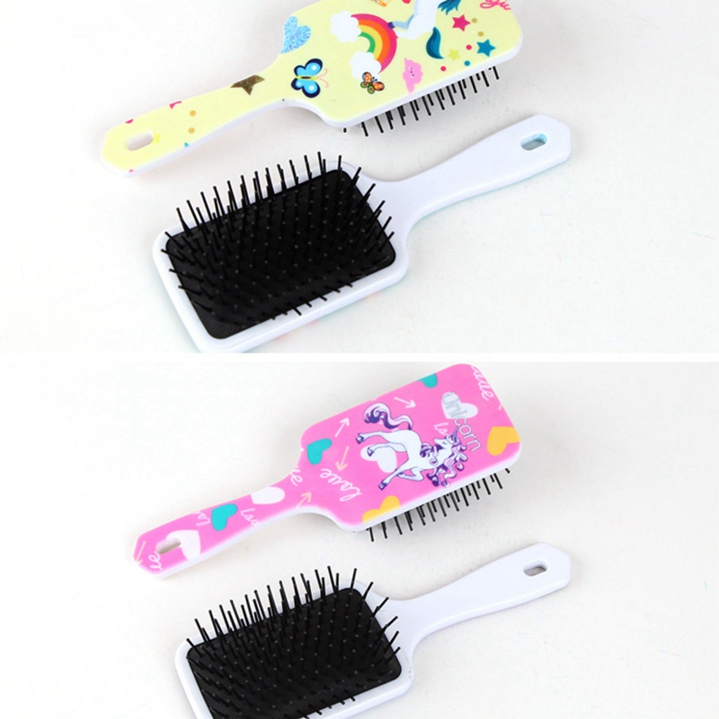 [Hàng mới về] Lược chải tóc gỡ rối in hình kỳ lân hoạt hình xinh xắn