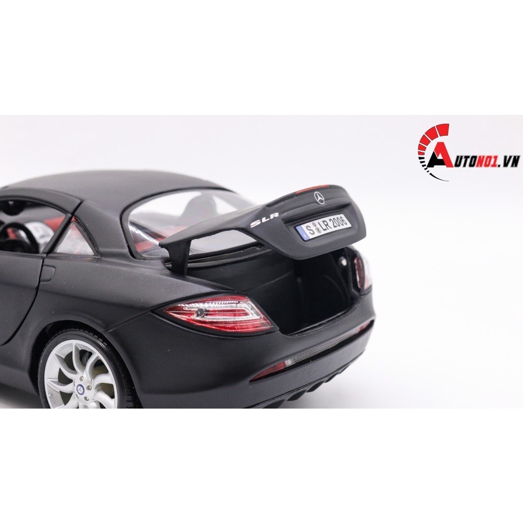 MÔ HÌNH XE MERCEDES SLR MCLAREN MATT BLACK 1:18 MAISTO 7812