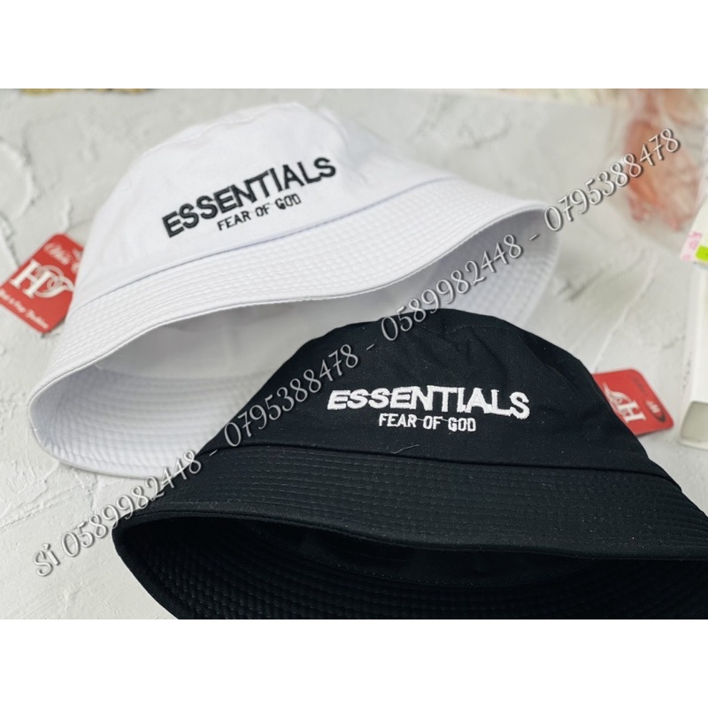 Nón bucket nam, mũ tai bèo in chữ ESSENTlALS phong cách đơn giản, chất siêu đẹp