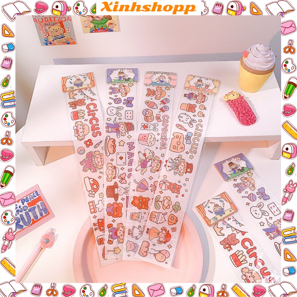 Sticker 39x6,5cm Rạp Xiếc Vui Nhộn