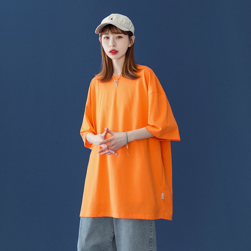  Áo thun trơn Basic tee nam nữ, áo phông unisex Oversize phông tay lỡ 11 màu.