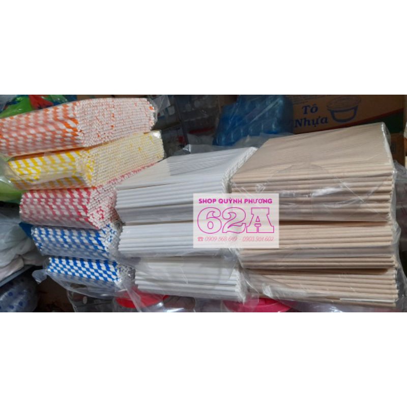 500 Ống Hút Giấy đủ màu đẹp