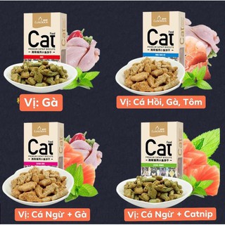 BÁNH THƯỞNG CHO MÈO LUSCIOUS CAO CẤP HỘP 80G(LUSCIUS/ LUSSI), BÁNH QUY CATNIP TIÊU BÚI LÔNG HAIRBALL