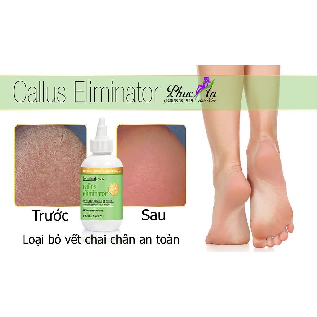 Dung Dịch Chà Gót Callus Eliminator + Dưỡng,Cây chà gót chuyên dụng.