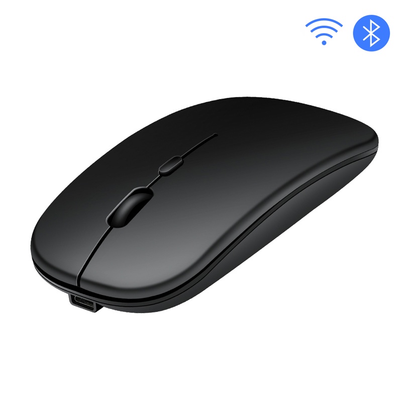 Chuột Quang Bluetooth ko dây Q20 DPI 1600 Siêu Mỏng Nhỏ Gọn ko Gây Ồn Có Thể Sạc Lại Cho Laptop táo/Laptop/Notebook