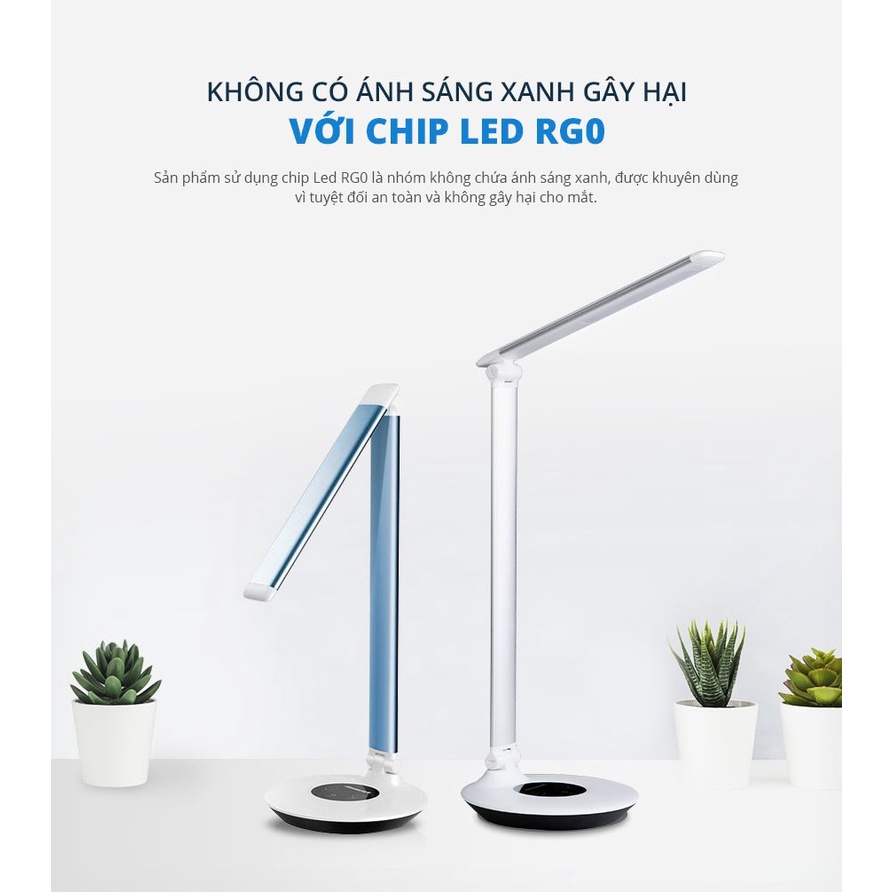 Đèn Bàn Panasonic Desk Stand 7W – Chip led RGO không ánh sáng xanh, tối ưu cường độ sáng cho mắt, chất liệu nhôm bền bỉ