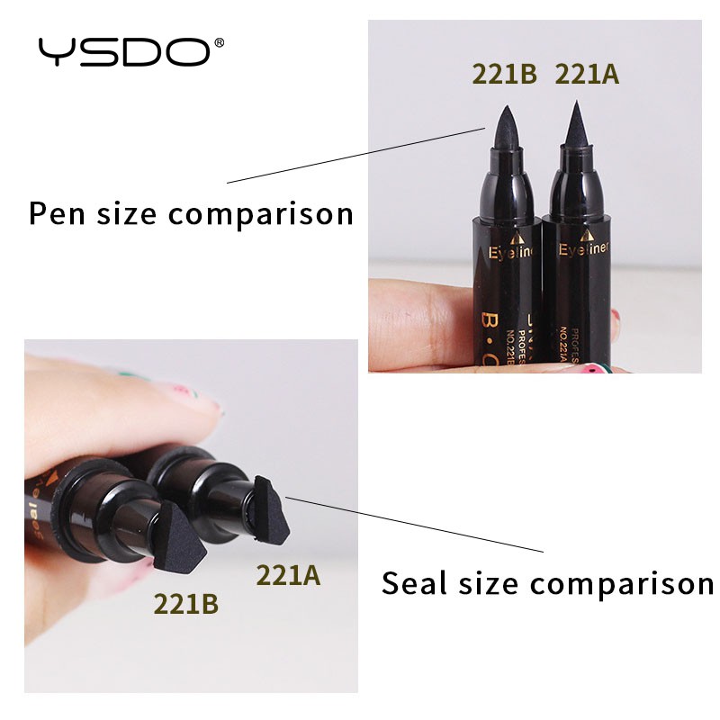 1 Bút Kẻ Mắt Màu Đen Chống Thấm Nước Có 2 Kích Cỡ Khác Nhau