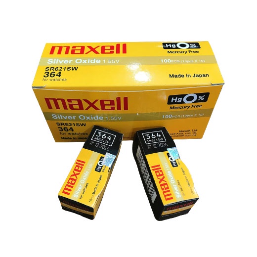 Pin Maxell 364 SR621SW dành cho đồng hồ dùng pin 364 / SR621SW / LR621W / AG1