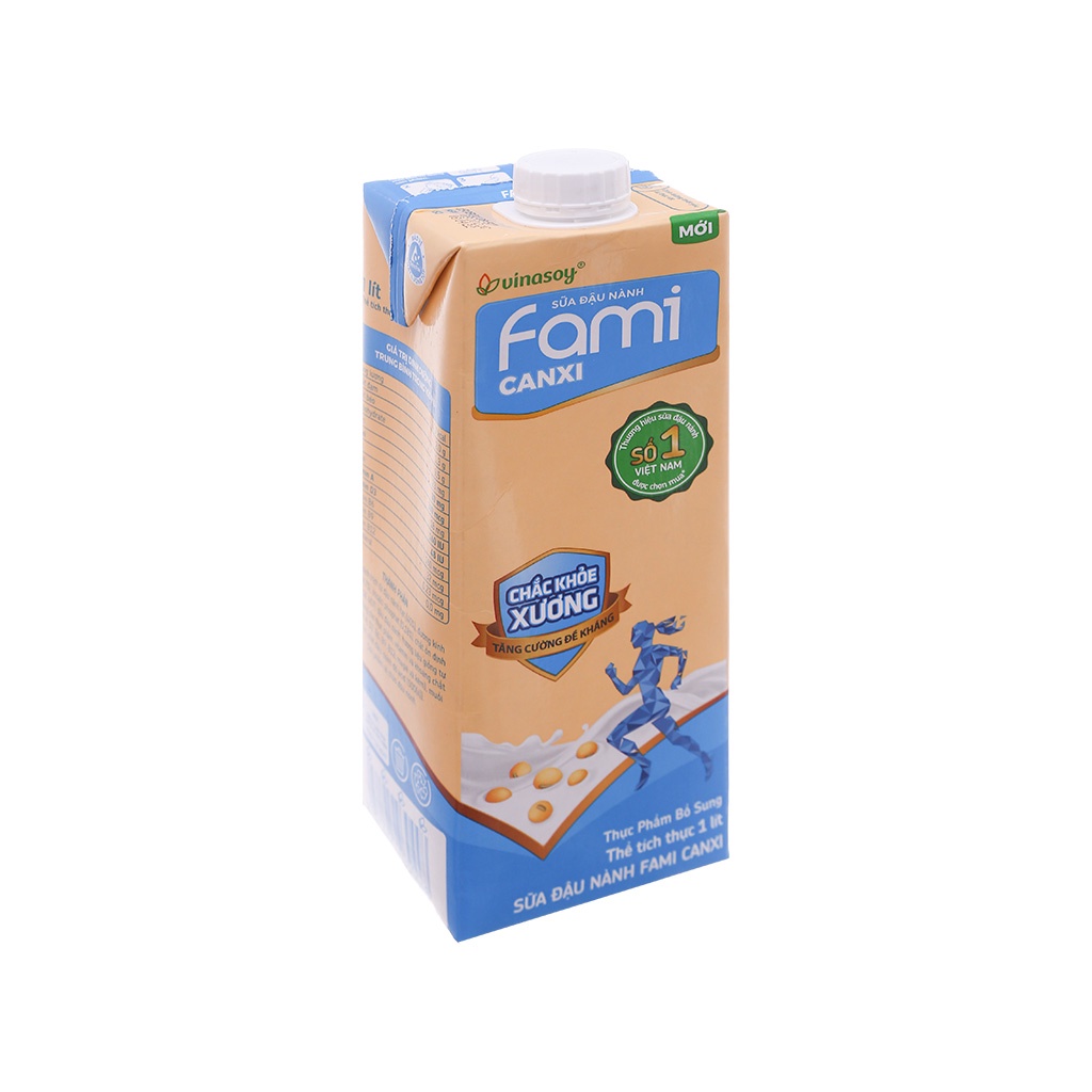 HỘP 1 LÍT SỮA ĐẬU NÀNH FAMI CANXI (1 LÍT)