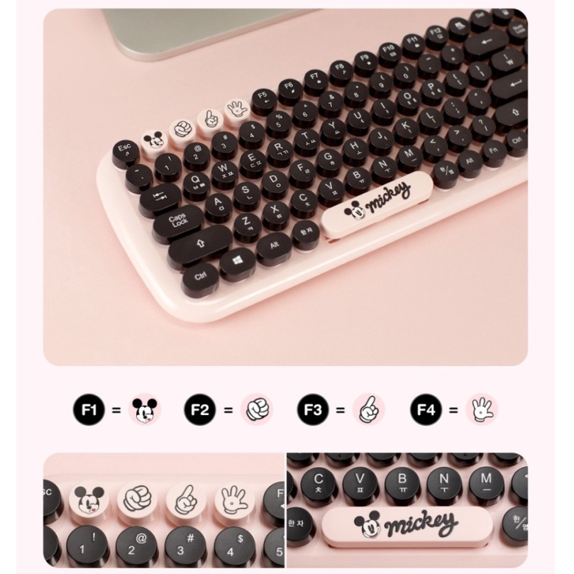 DISNEY Bàn PhíM Không Dây HìNh ChuộT mickey Dễ Thương