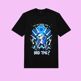 Áo thun game Undertale Sans chibi bad time màu đen - Có size trẻ em
