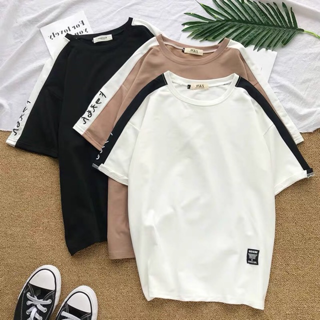 Áo thun tay lỡ unisex form rộng Thêu Chữ Nhật nam nữ phong cách ulzzang Wind | BigBuy360 - bigbuy360.vn