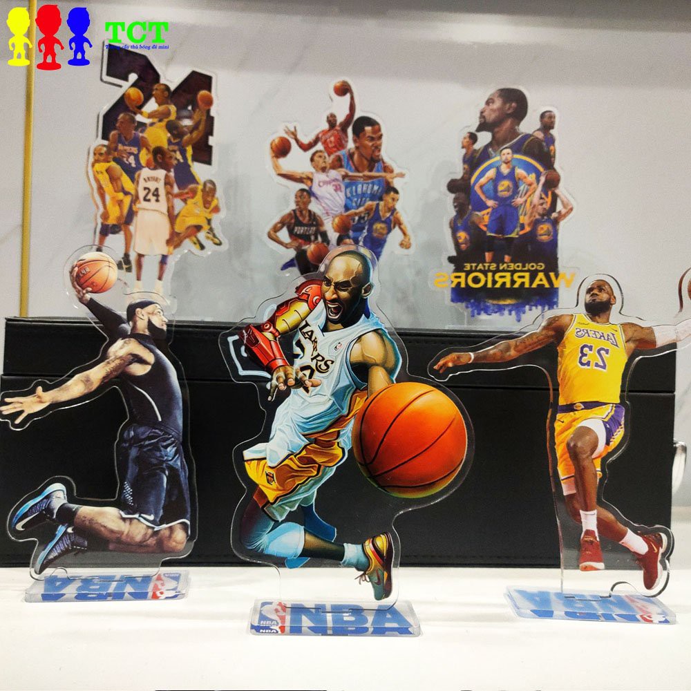 Tượng Mica Standee cầu thủ bóng rổ Curry James Hardens Durant Kobe ....