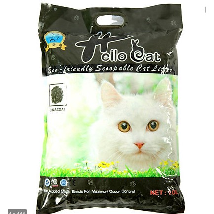 Cát vệ sinh cho mèo HELLO CAT 10lit - Cát Hút ẩm tốt, mùi  dễ chịu Cát vệ sinh cho mèo HELLO CAT