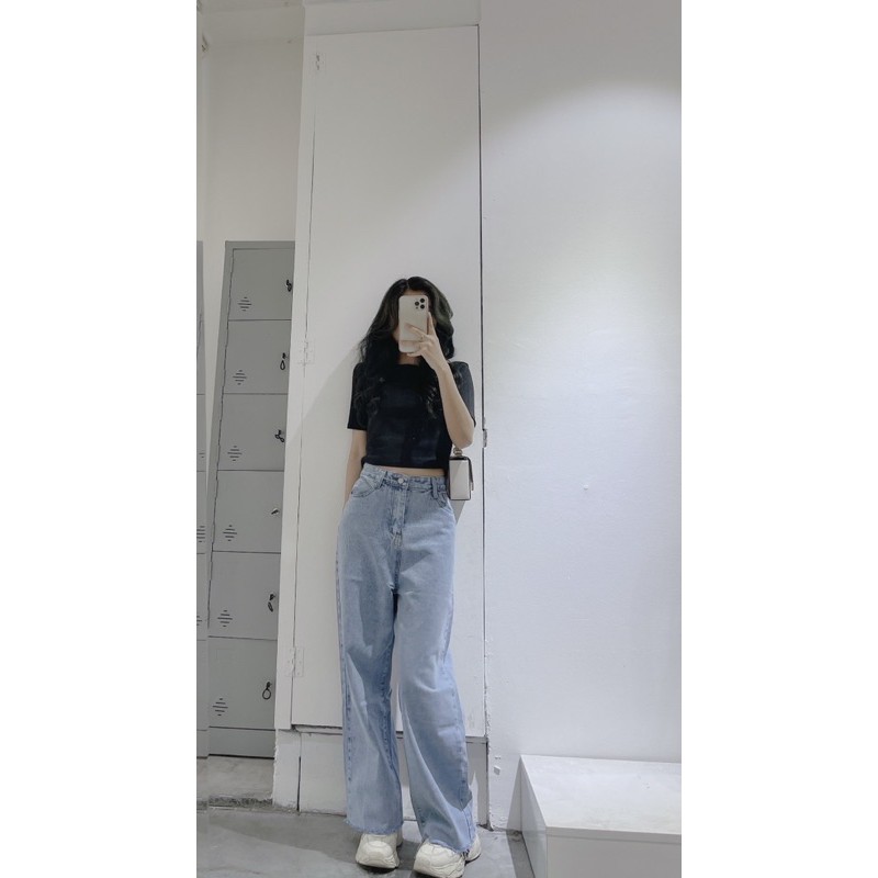 [Mã WASKT304 giảm 15% tối đa 30K đơn 99K] ( re nhat shopee ) crop top chất siêu đẹp