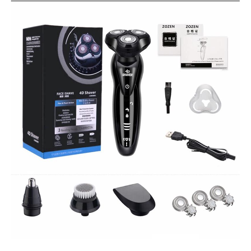 Máy cạo râu đa năng Zozen 4D Shaver 4in1 chính hãng