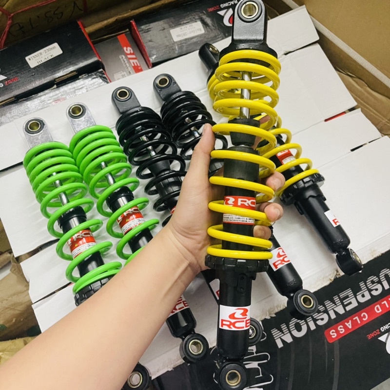 Phuộc RCB gắn xe wave dream sirius taurus cub chaly axelo elegant cafe racer fu max