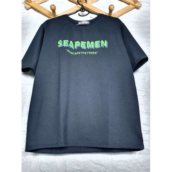 Áo Thun Tay Lỡ 2 Màu Xanh Đen Chữ SEAPEMENT Form Unisex Nam Nữ
