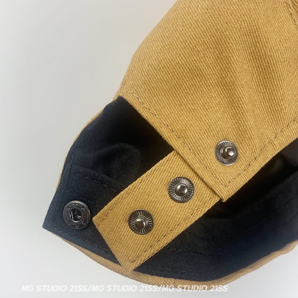 Mũ Bê Rê Mg Studio Vải Cotton 4 Màu Tùy Chọn Phong Cách Vintage Sành Điệu Thời Trang