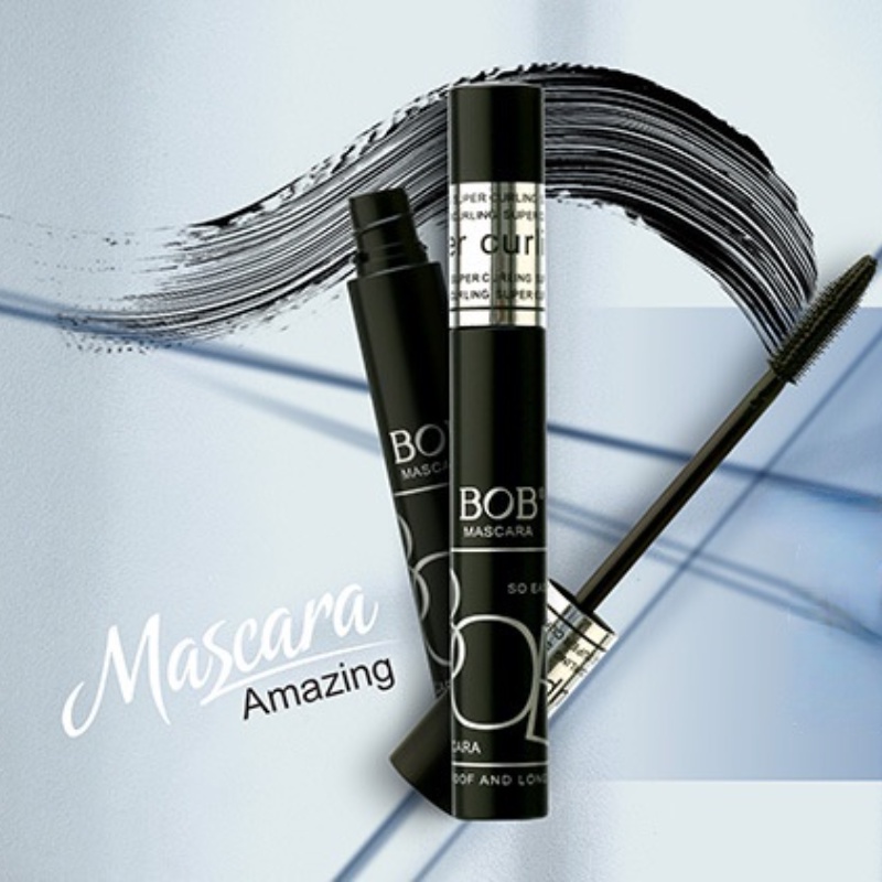 (Hàng Mới Về) Mascara Bob Đầu Cọ Silicone Chuốt Mi Cong Dài Và Dày Tự Nhiên Không Lem