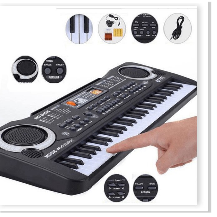 Đàn Piano 61 Phím Cho Bé Phát Triển Trí Não, Nhạy Bén Với Âm Nhạc - BH 12 THÁNG