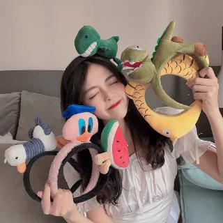 Cài tóc phối mô hình thú nhồi bông phong cách Hàn Quốc đáng yêu cho nữ