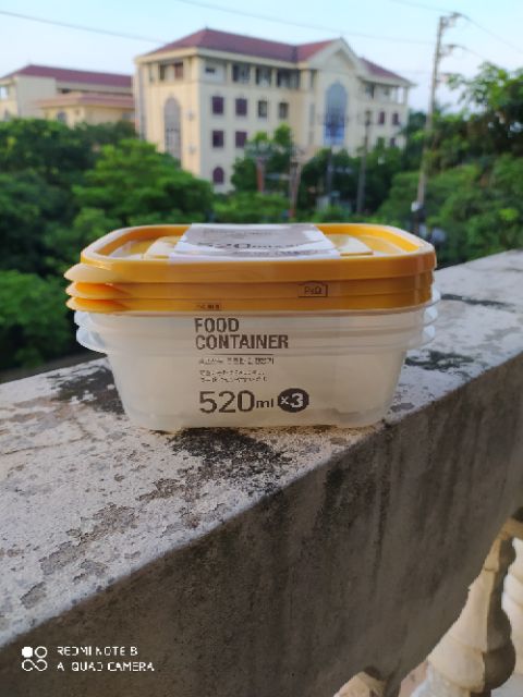 Thanh lý Sét 3 Hộp Nhựa 520ml E.Zlock HLE6300 Hàng mới