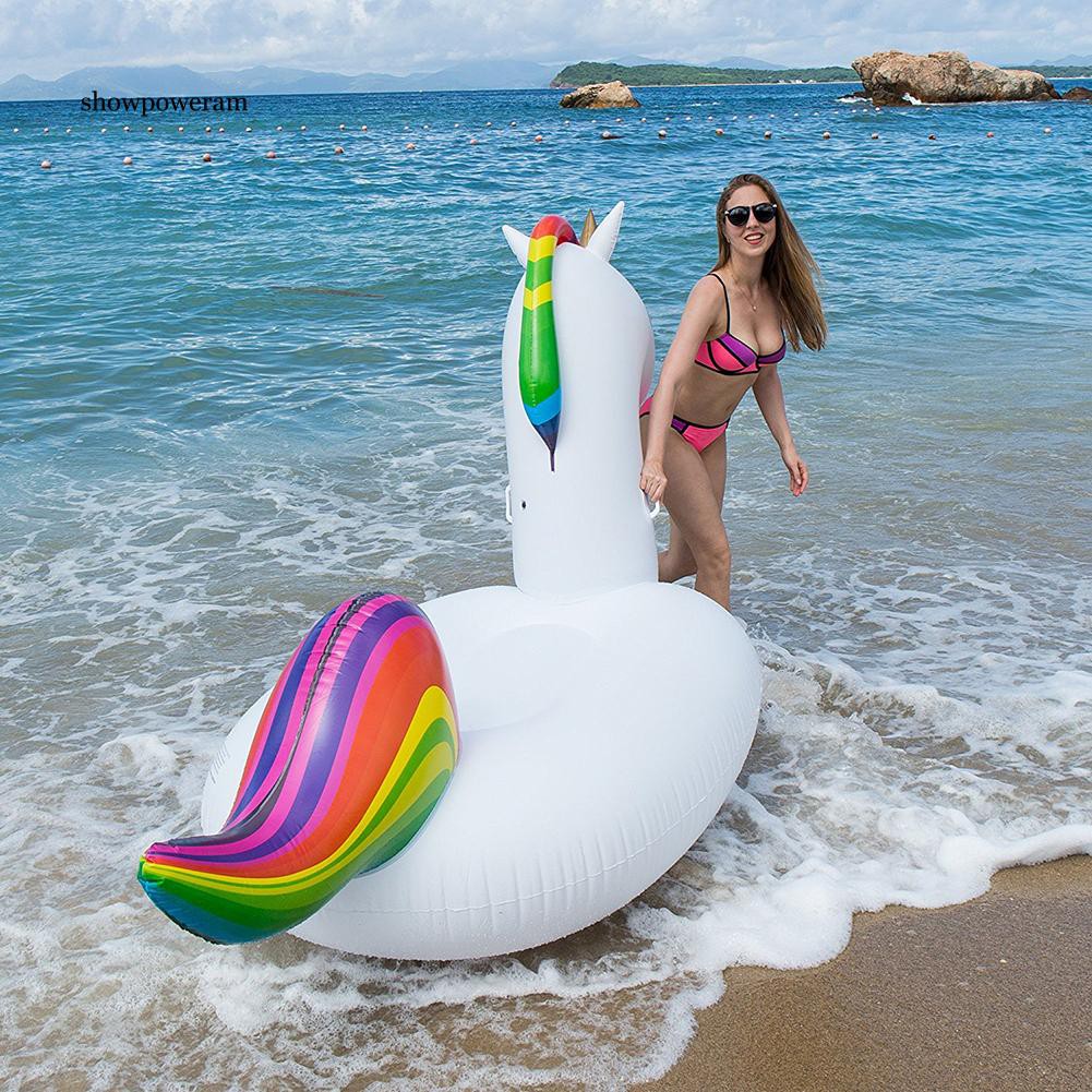 Phao bơi hình kì lân nhiều màu sắc