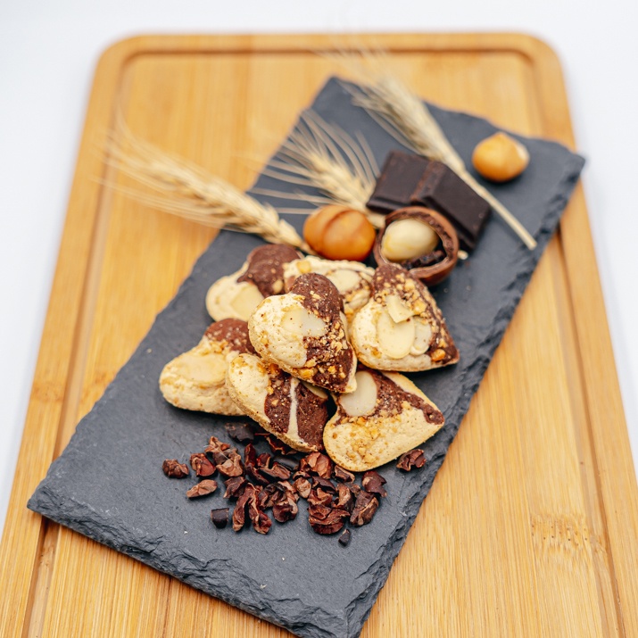 Bánh Cookies Macca Chocolate 70g - Bánh dinh dưỡng ăn vặt healthy thơm ngon giòn rụm, mix hạt dinh dưỡng organic
