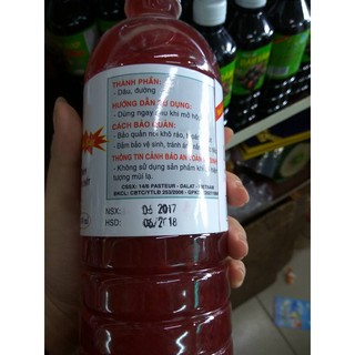 nước cốt dâu tây đà lạt chai 1 lít