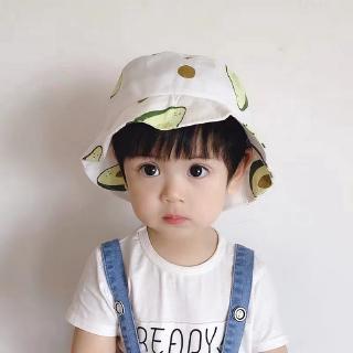 Mũ Bucket Màu Trơn In Hình Quả Bơ Cho Mẹ Và Bé