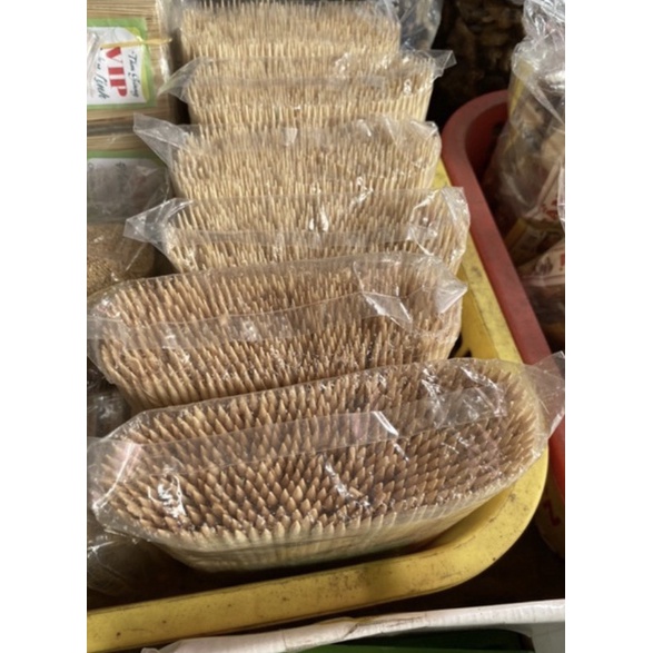 200g Tăm tre xiên thịt, que xiên thịt nướng, xúc xích loại dài 15cm