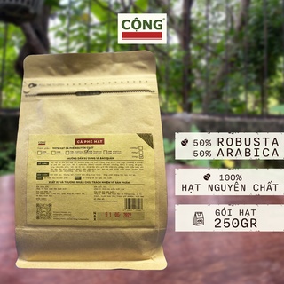 Cà phê hạt 250gr pha máy Cộng Cà Phê