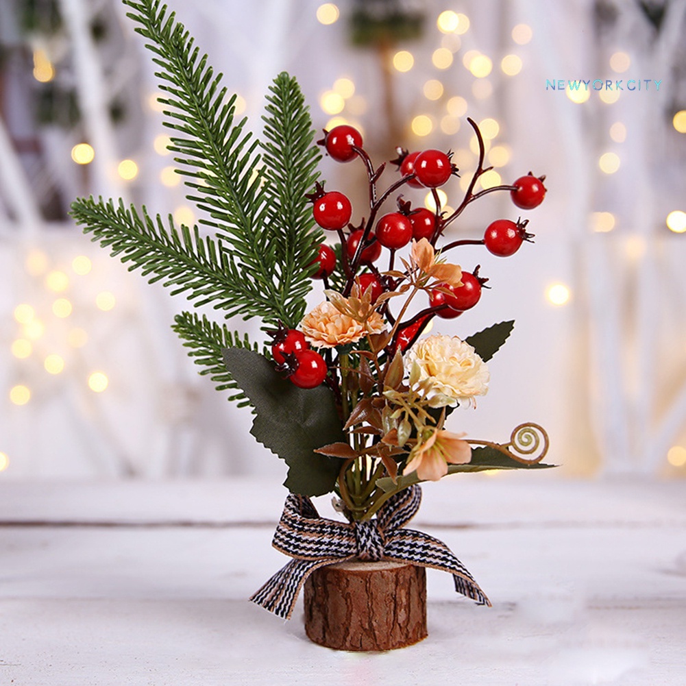 Nhánh Berry Giả Dùng Trang Trí Giáng Sinh