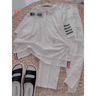 Sét áo polo viền +quần kaki LN12