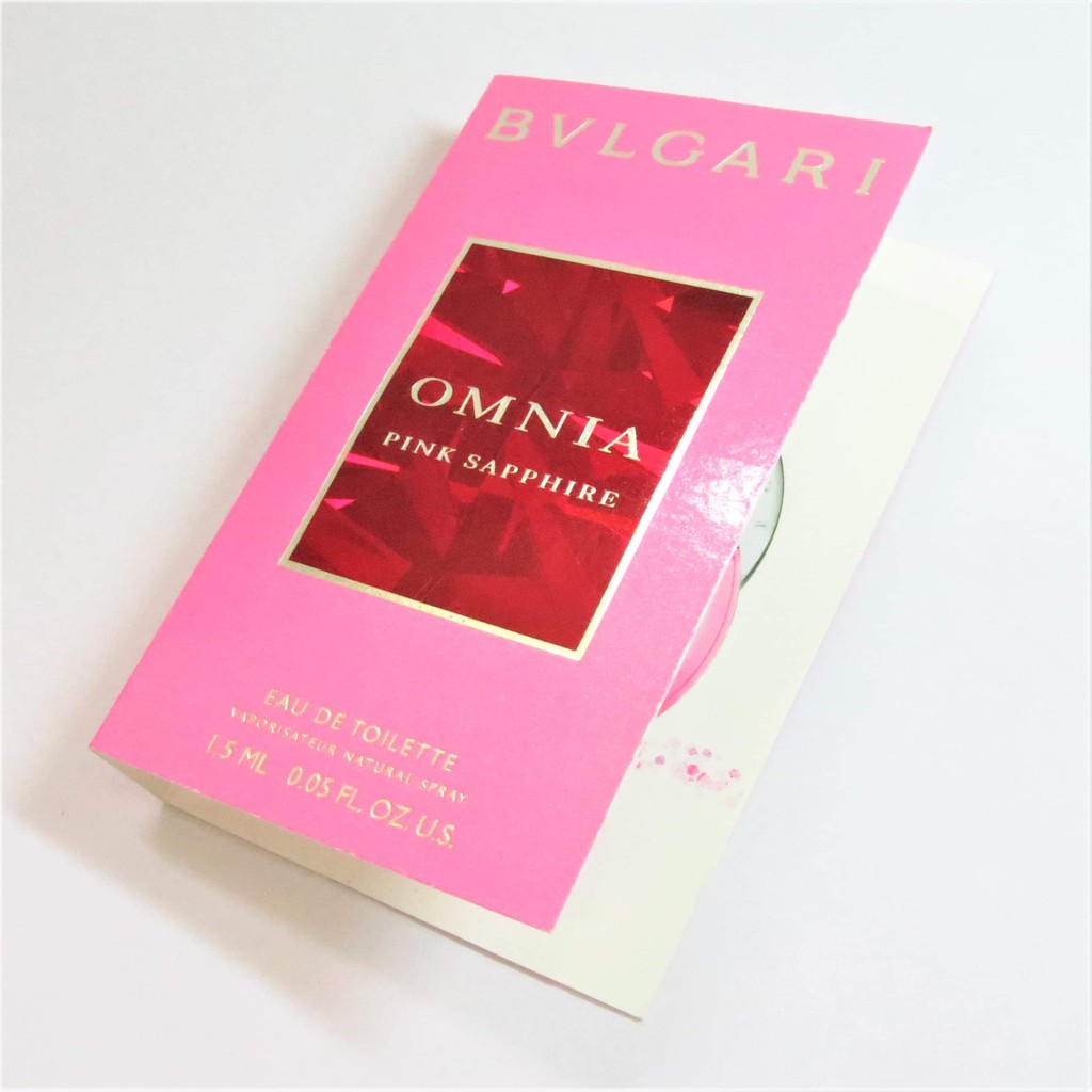 vial NƯỚC HOA NỮ OMNIA PINK SAPPHIRE CỦA HÃNG BVLGARI 1.5ML CHÍNH HÃNG