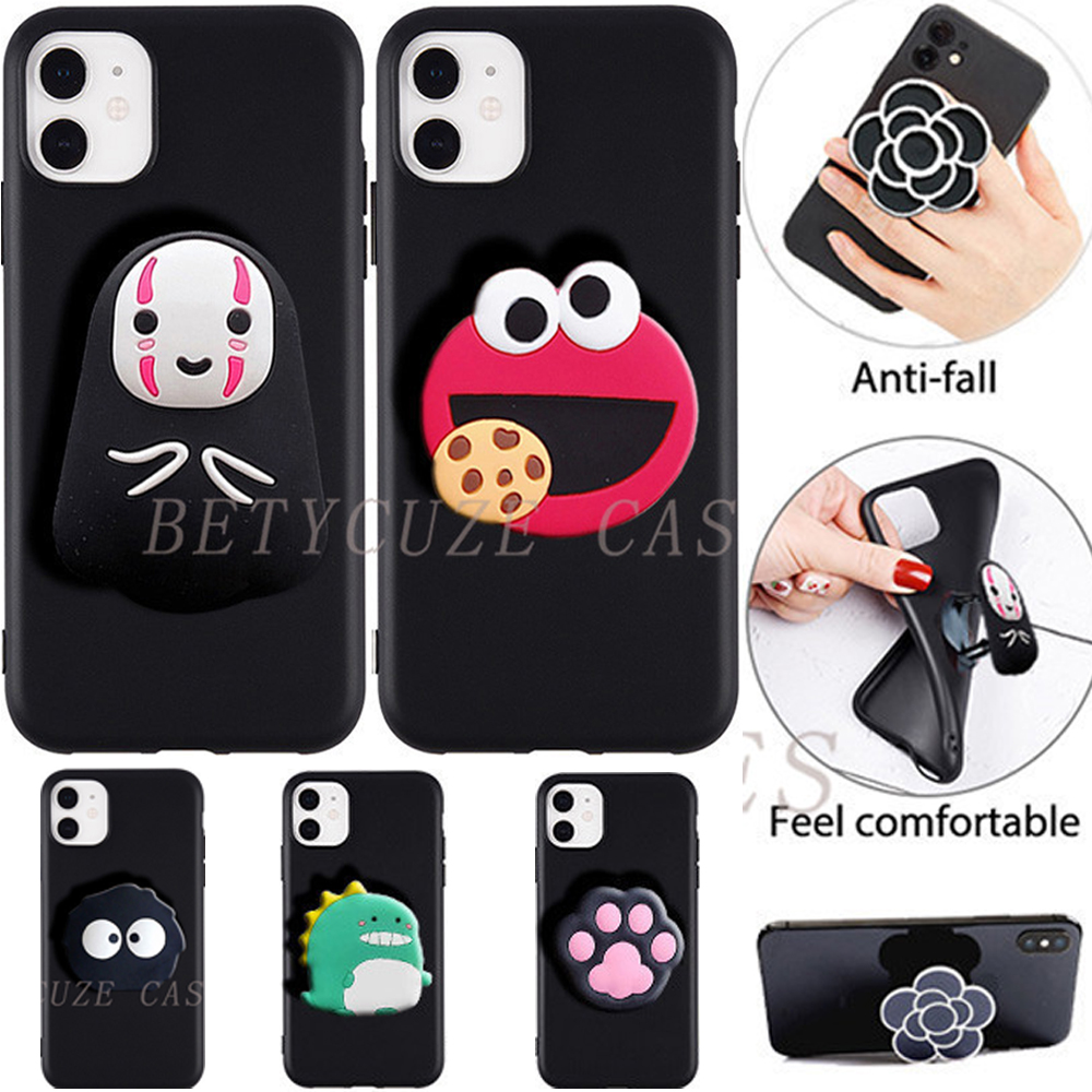 Finger Ring Phone Case for Lenovo S1C50 S1 S1A40 A319 A916 Vibe B A2016 A Plus A1010 K50 K50-t5 Holder Stand Cartoon Cases Cute Silicone Soft TPU Cover