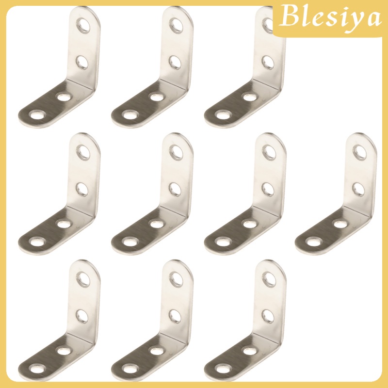 Bộ 10 Khung Chữ L Gắn Góc Phải Bằng Thép Không Gỉ 20 / 25 / 30 / 40 / 50 / 65 / 85 / 100 / 125mm