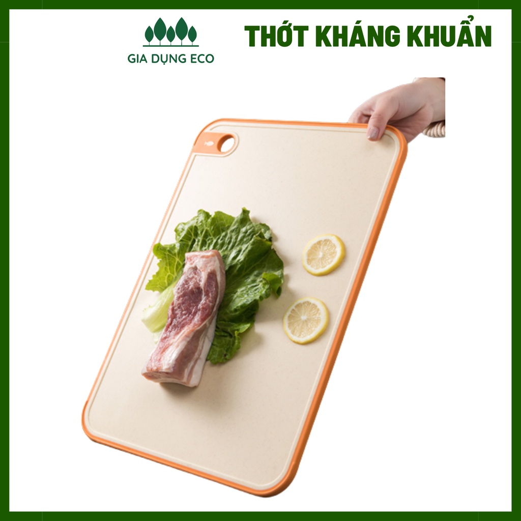 Thớt Nhựa Kháng Khuẩn 2 Mặt Lúa Mạch, Dễ Dàng Vệ Sinh