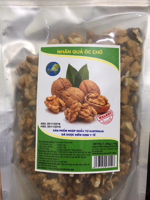 400G Nhân Quả Óc Chó Dinh Dưỡng Nhập Khẩu Úc