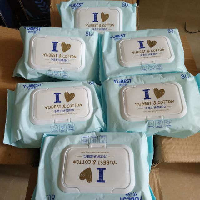 Khăn ướt không mùi bobby nano bạc kháng khuẩn gói 80 , 100 tờ