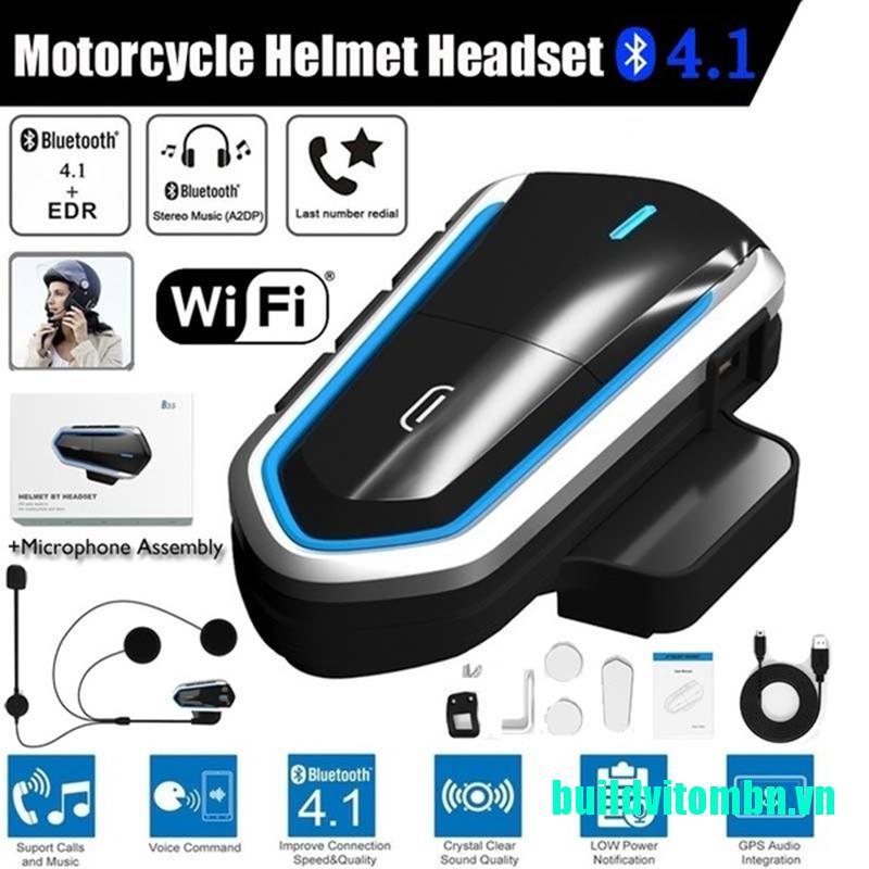 Mũ Bảo Hiểm Tích Hợp Liên Lạc Điện Đàm Kết Nối Bluetooth Chống Nước